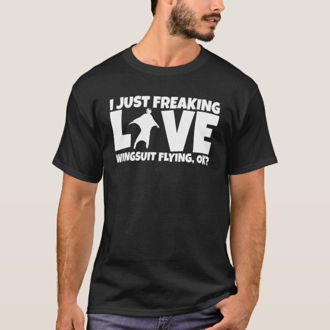 Basejumper Joke Basejump Skydiver Wingsuiting Wing T-Shirt (Vorderseite)