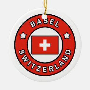 Basel die Schweiz Keramik Ornament