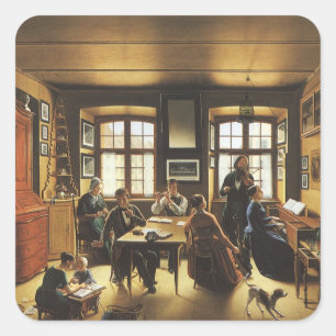 Basel Familienkonzert von Sebastian Gutzwiller Quadratischer Aufkleber