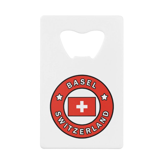 Basel Schweiz Geldbeutel Flaschenöffner (Vorderseite)
