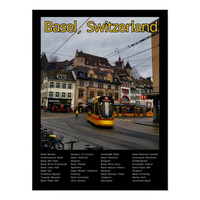 Basel, Schweiz Poster (Vorderseite)