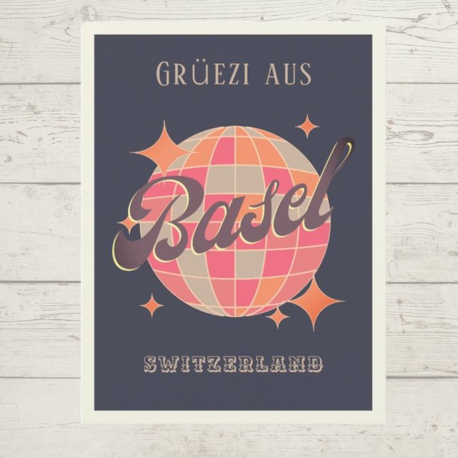 Basel Schweiz Schweiz Stadt Grüezi Grüße Postkarte (Von Creator hochgeladen)