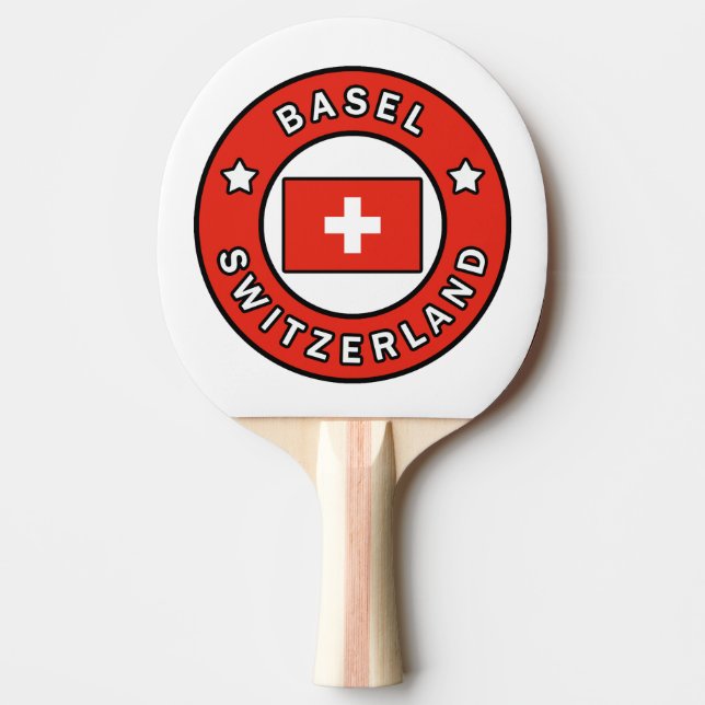 Basel Schweiz Tischtennis Schläger (Vorderseite)