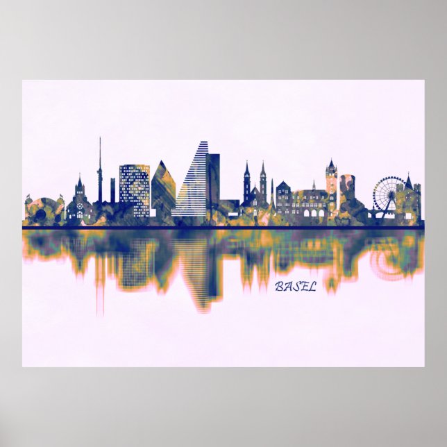 Basel Skyline Poster (Vorne)