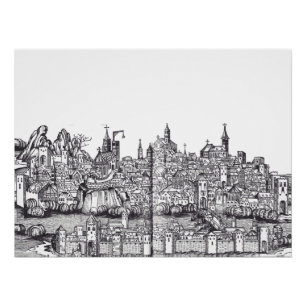 Basel Stadt im Nordwesten der Schweiz Poster