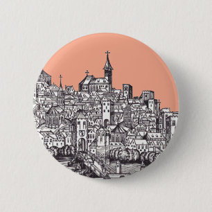 Basel Stadt in der Nordwestschweiz Button