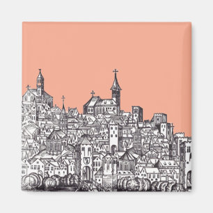 Basel Stadt in der Nordwestschweiz Magnet