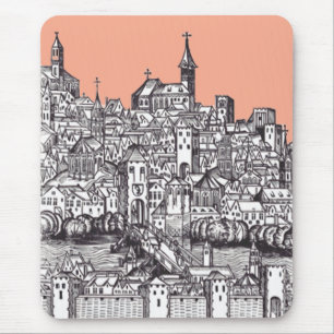 Basel Stadt in der Nordwestschweiz Mousepad