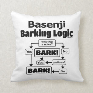 Basenji Abstreifenlogik Kissen