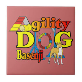 Basenji Agility Dog Fliese
