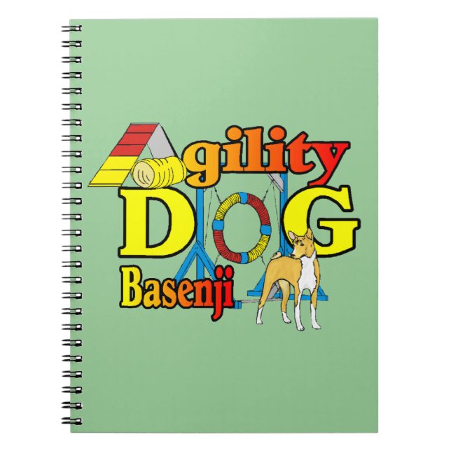 Basenji Agility Dog Notizblock (Vorderseite)