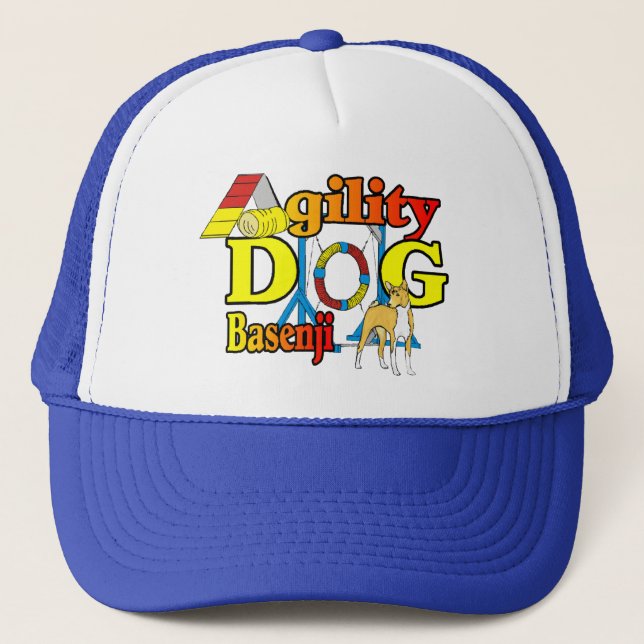 Basenji_Agility.png Truckerkappe (Vorderseite)