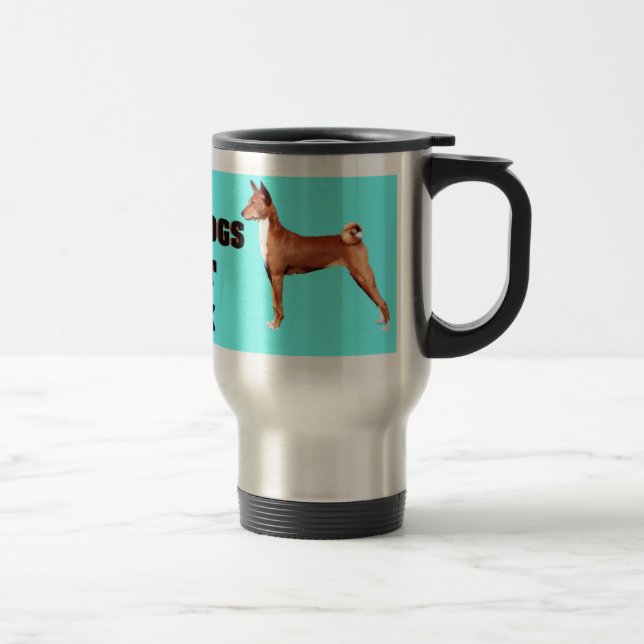 BASENJI BARK REISE MUG REISEBECHER (Rechts)