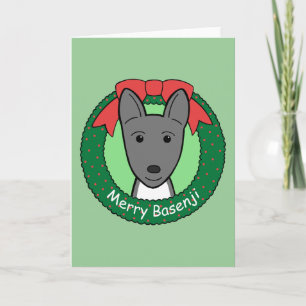 Basenji Christmas Feiertagskarte