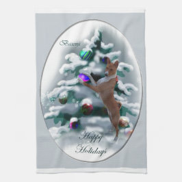 Basenji Christmas Geschirrtuch