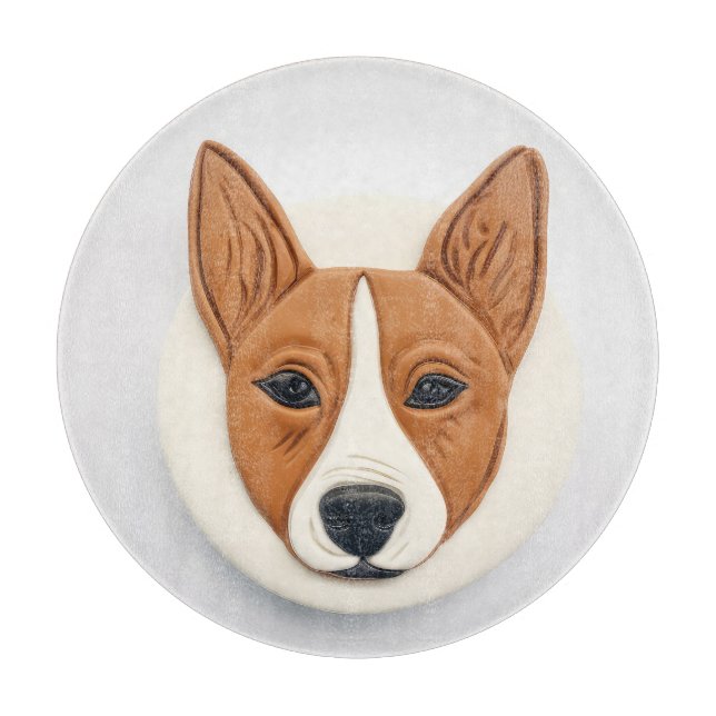 Basenji Dog 3D Inspiriert Schneidebrett (Vorderseite)