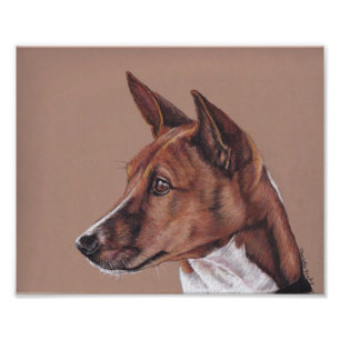 Basenji Dog Art Foto drucken