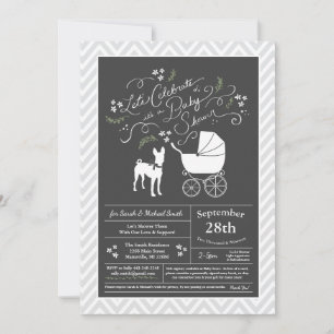 Basenji Dog Babydusche neutral Einladung