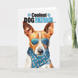 Basenji Dog Coolster Vater je Vatertag Feiertagskarte