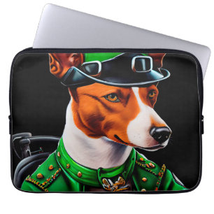 Basenji Dog Fahrrad St. Patrick's Day Laptopschutzhülle