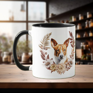 Basenji Dog Herbstkranz Tasse