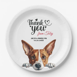 Basenji Dog Hochzeitempfang Pappteller