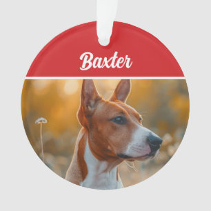 Basenji Dog Holiday Weihnachts-Foto Ornament