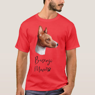 Basenji Dog Mama Niedlich Puppy Downer T - Shirt