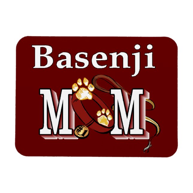 Basenji Dog MOM Magnet (Horizontal)