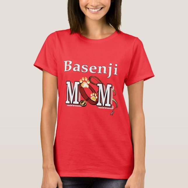 Basenji Dog MOM T-Shirt (Vorderseite)