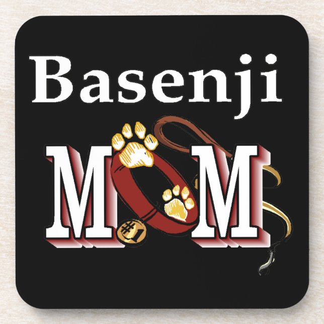 Basenji Dog MOM Untersetzer (Vorderseite)