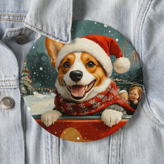 Basenji Dog Roller Untersetzer Weihnachten Button (Beispiel)