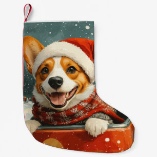 Basenji Dog Roller Untersetzer Weihnachten Kleiner Weihnachtsstrumpf