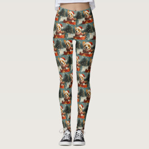 Basenji Dog Roller Untersetzer Weihnachten Leggings