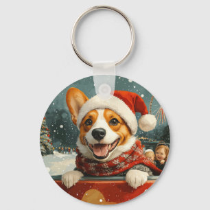 Basenji Dog Roller Untersetzer Weihnachten Schlüsselanhänger