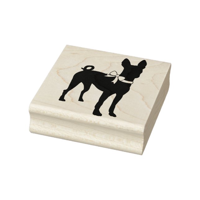 Basenji Doppy Welpe Gummistempel (Stempel)