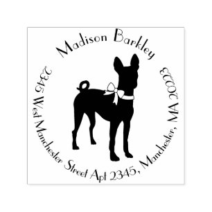 Basenji Doppy Welpe Permastempel