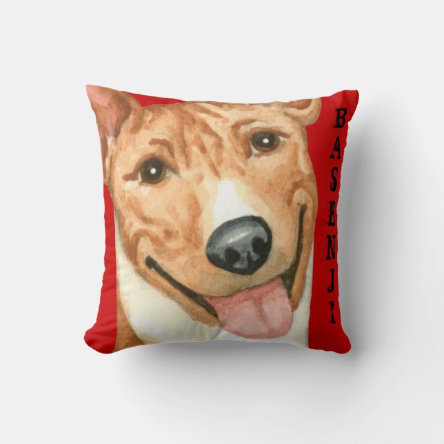 Basenji-Farbblock Kissen (Vorderseite)