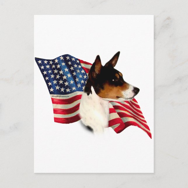 Basenji-Flagge Postkarte (Vorderseite)