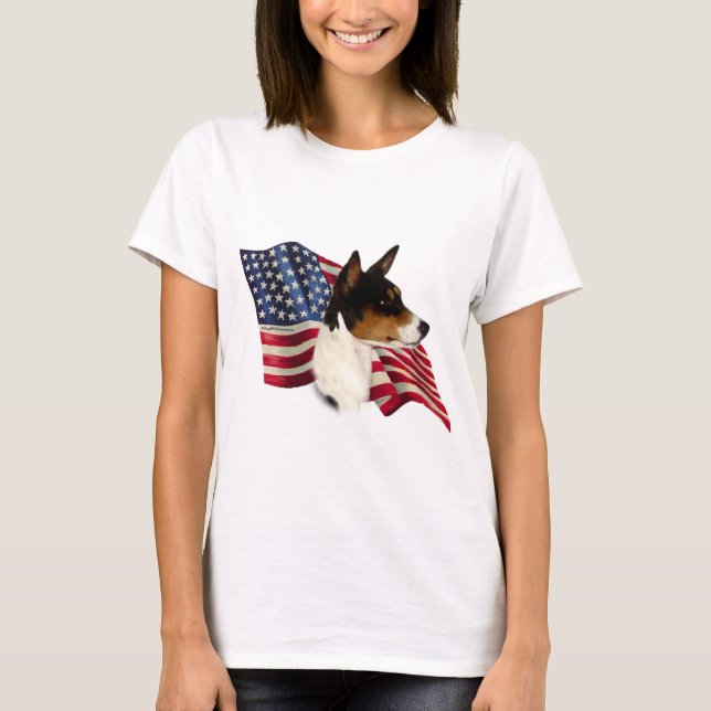 Basenji-Flagge T-Shirt (Vorderseite)