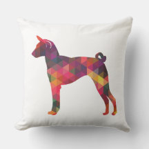 Basenji Geometric Pattern Silhouette Multi