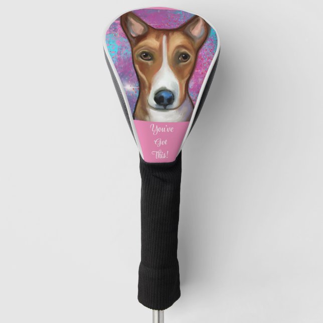 Basenji Golf Headcover (Vorderseite)