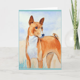Basenji Grußkarten Karte