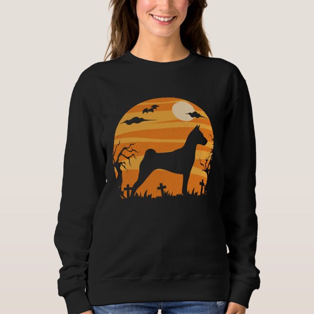 Basenji Halloween  Costume   Mom Dad Sweatshirt (Vorderseite)