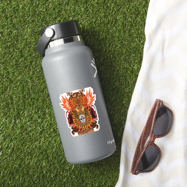 Basenji Halloween - Halloween Basenji Aufkleber (HydroFlask Insitu)
