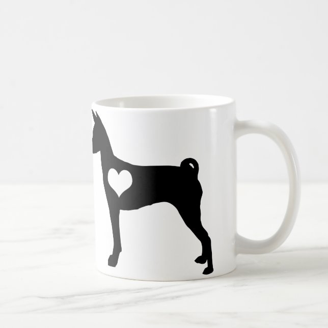 Basenji Herz-Tasse Tasse (Rechts)