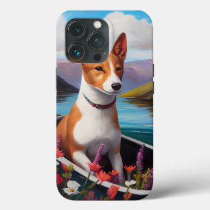 Basenji-Hund auf einem Paddel: Ein landschaftliche Case-Mate iPhone Hülle