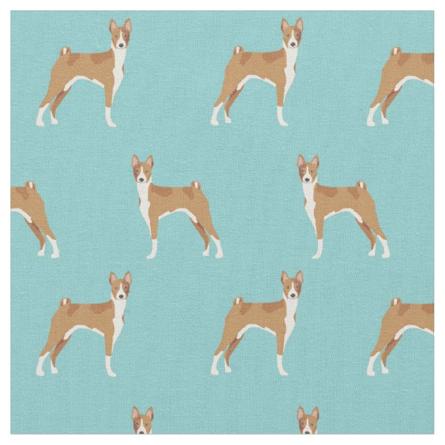 Basenji-Hund Stoff (Nahaufnahme)