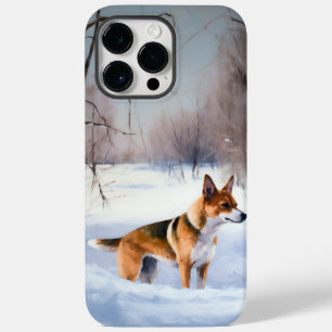 Basenji lassen es Schnee Weihnachten Case-Mate iPhone 14 Pro Max Hülle