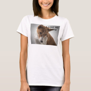 Basenji Liebe mit Bild T-Shirt